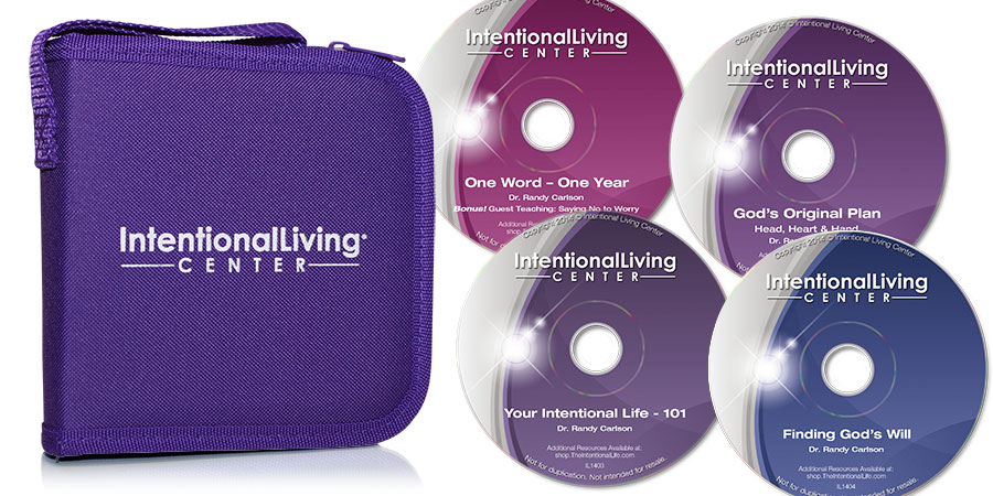 Intentional Living Center CD Case and CDs