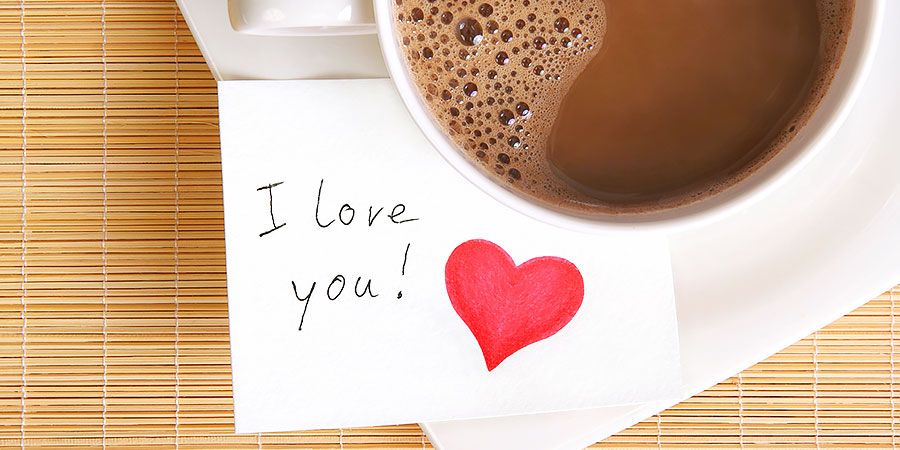 Coffee and love note